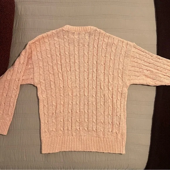 Allen Solly Men's Crewneck Sweater - Light Peach - Picture 5 of 6